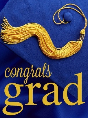 Congrats Grad cap of students who graduation from high school