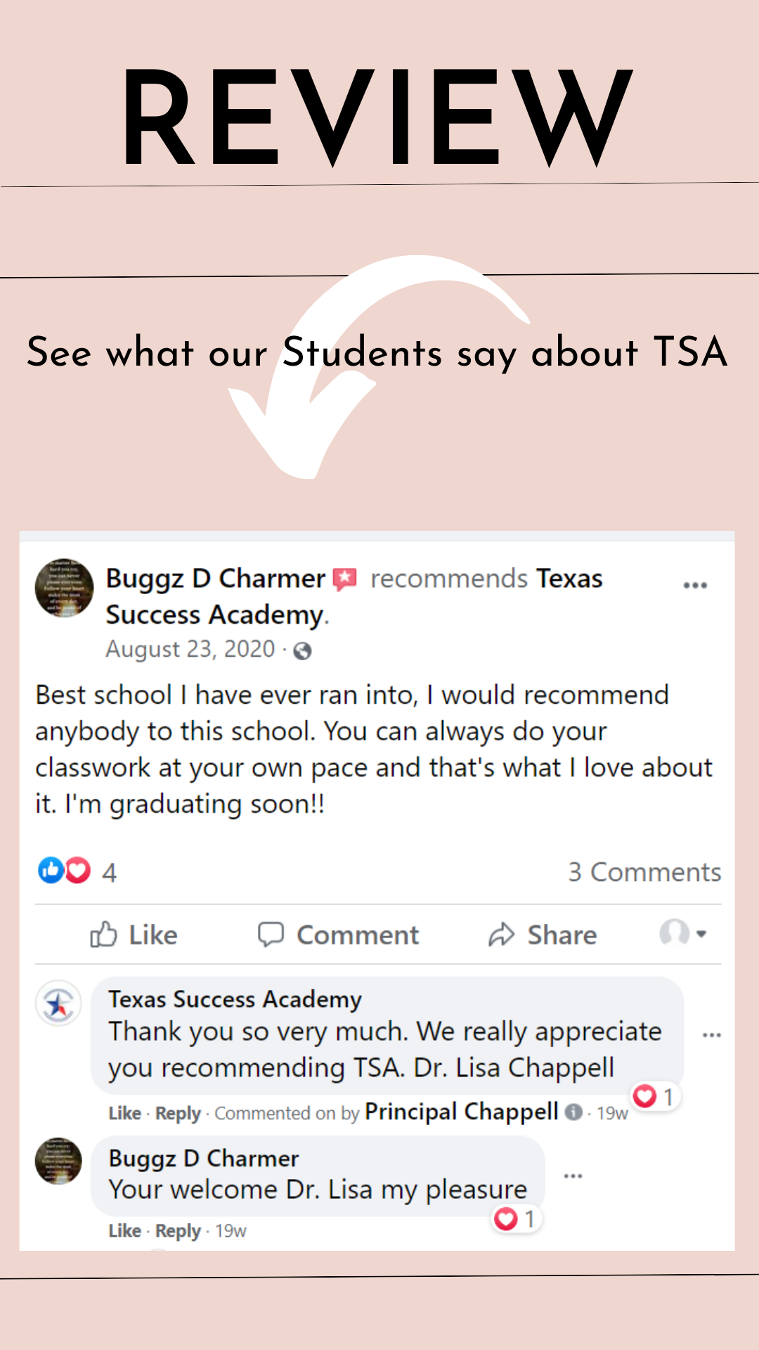 TSA Review See what our students say about TSA TSA 5 star review for our Adult learners